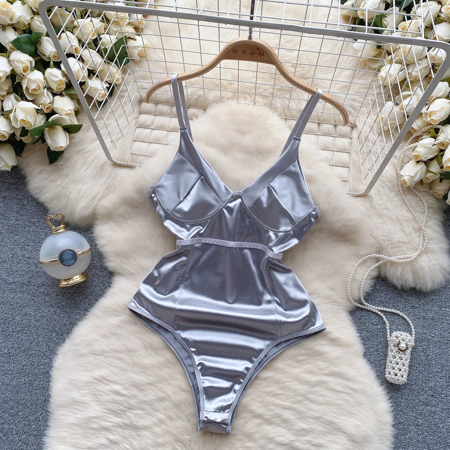 Dam Bodysuit Enkel Design Polyester 2
