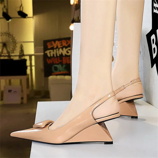 Dam Pumpskor Elegant PU-material-1