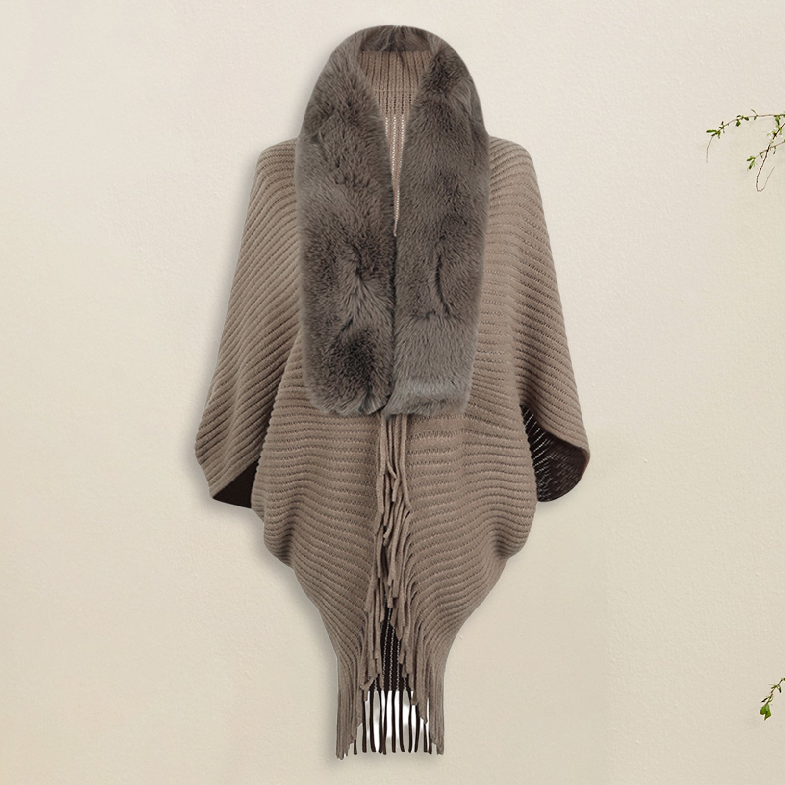 Variant image for Lång Kofta Dam Ribbad Design Polyester-6