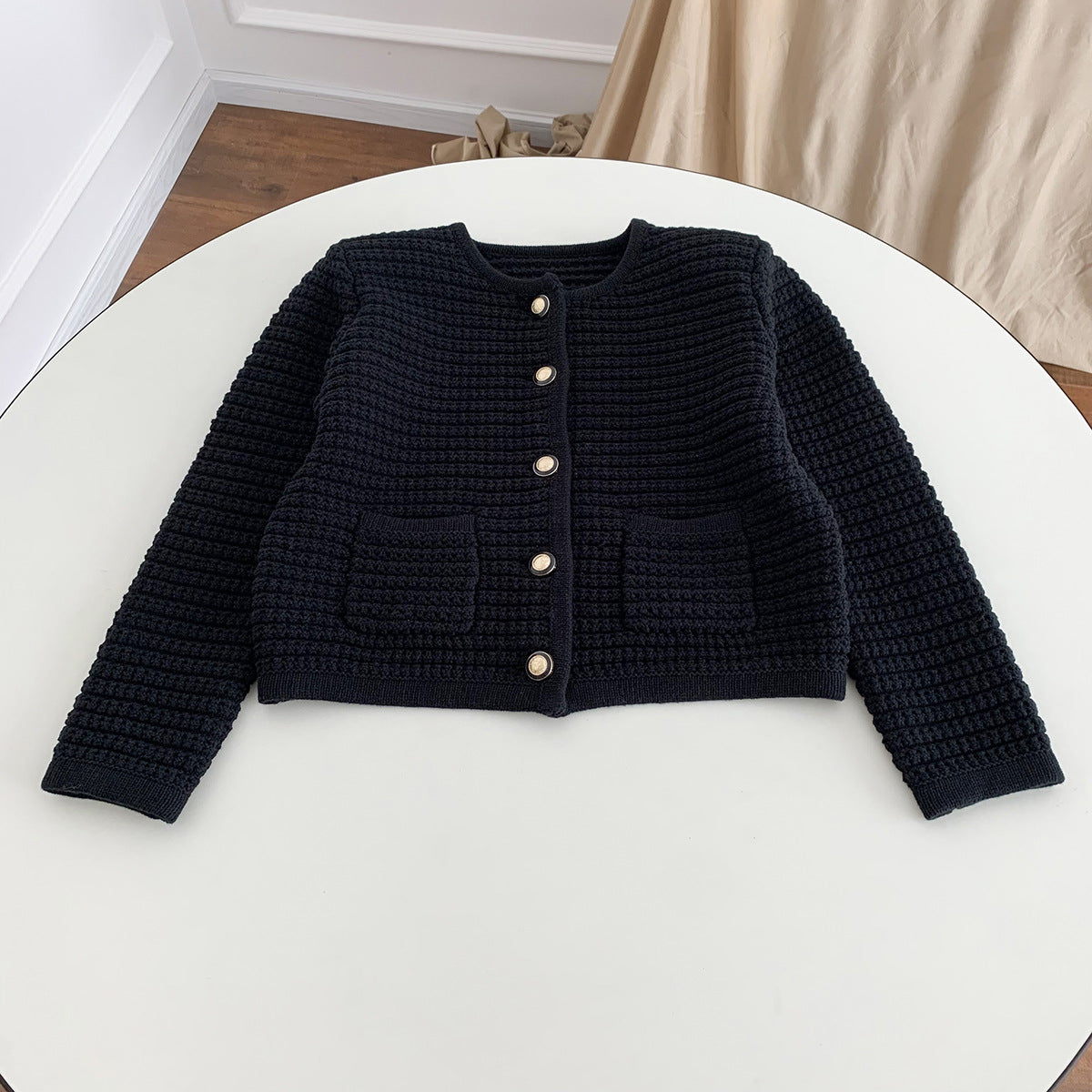 Variant image for Dam Blus Relaxed Fit Ull Lång Ärmar-8
