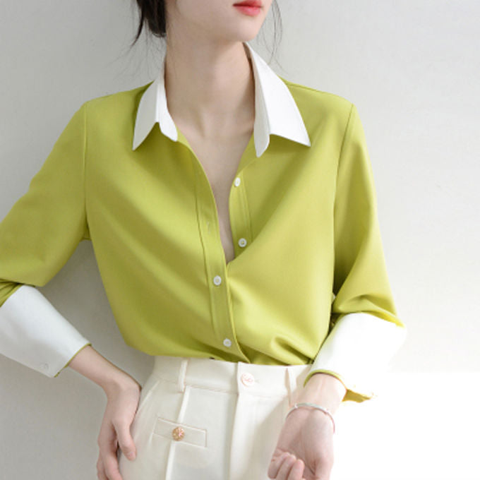 Variant image for Herrskjorta Avslappnad Stil Lätt Polyester-1