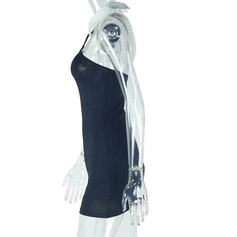 Damklänning Mini Elegant Polyester Spandex-4