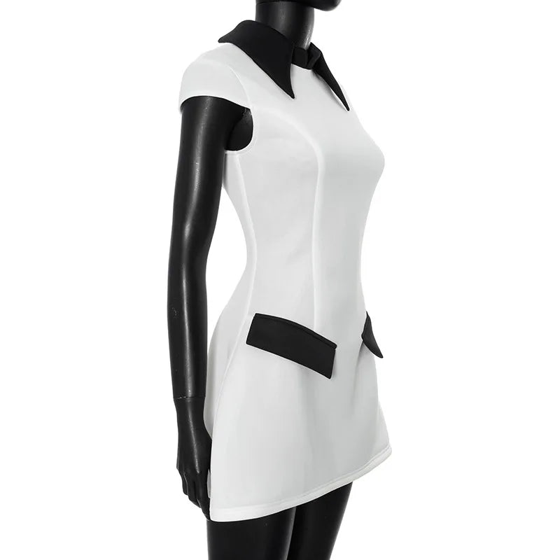Kvinnors A-Line Miniklänning Kort Polyester-6