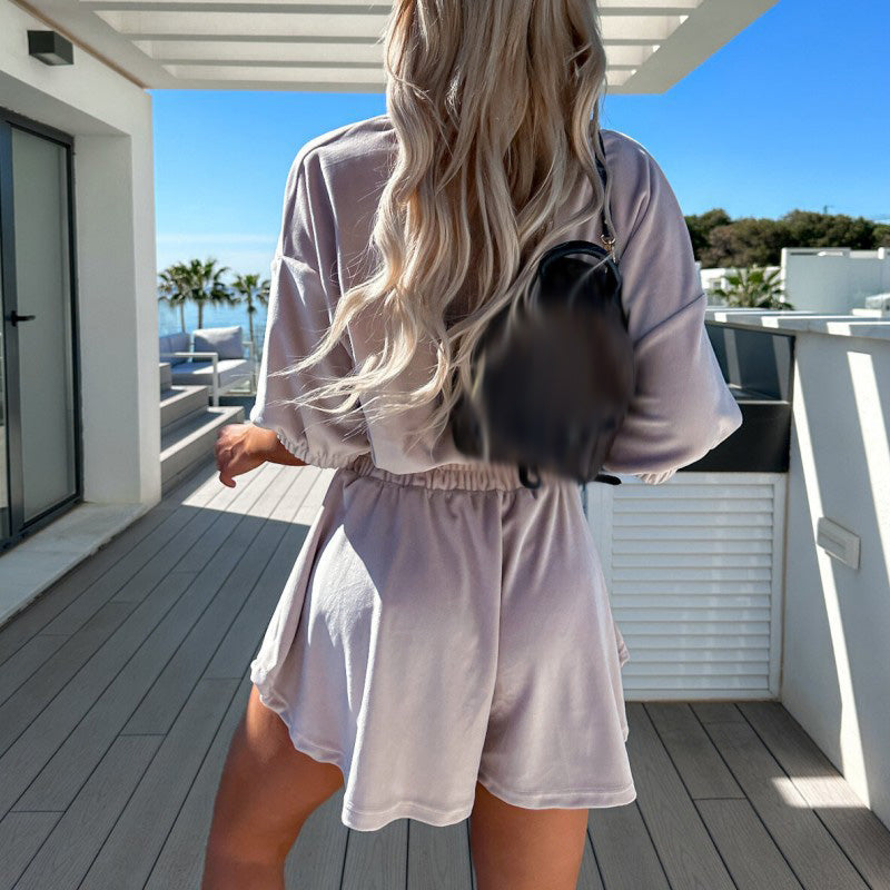 Dam Uppsättning Bekväm Sammet-2