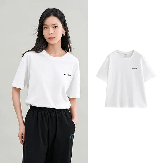 Dam T Shirtklänning med Tryck i Mjuk Bomull-1