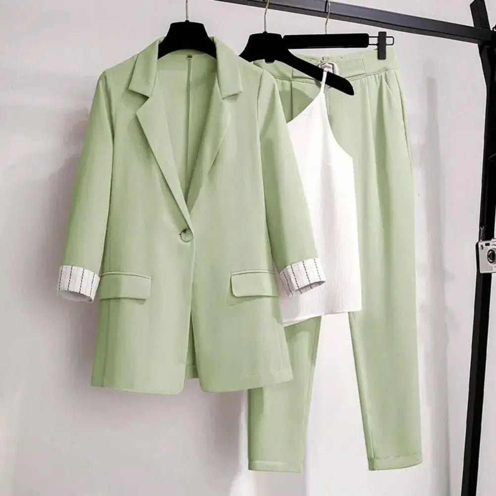 Dam Blazerdräkt Set 3 Delar Polyester Elegant Design 3