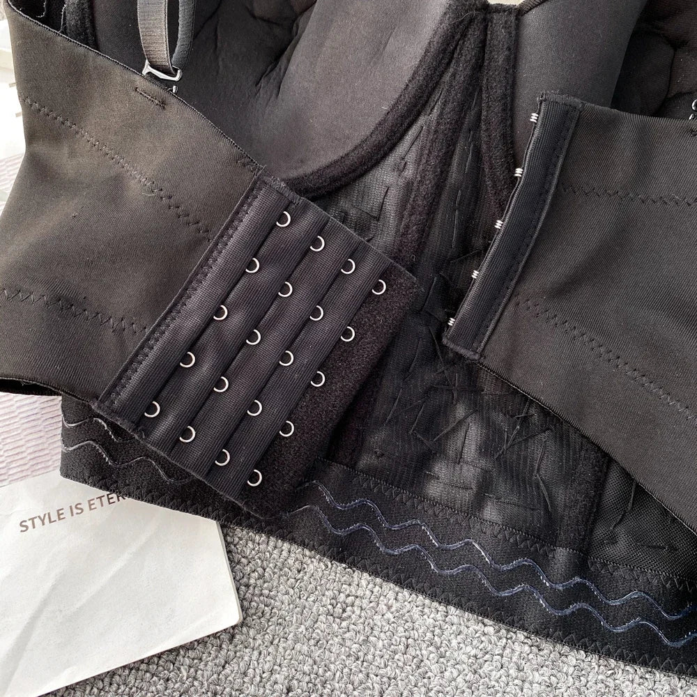 Dam Bustier Geometrisk Design Polyester med Pärldetaljer-6