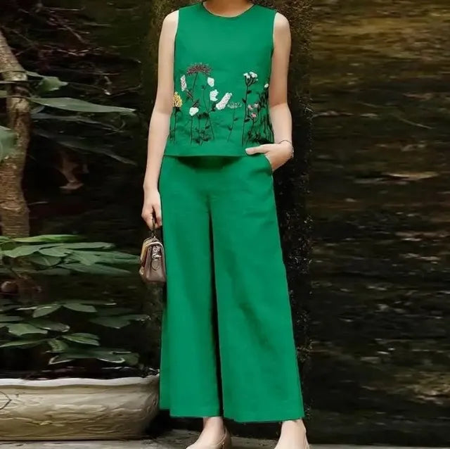 Dam Blus Ärmlös Elegant Polyester för Vardags- och Festbruk-1