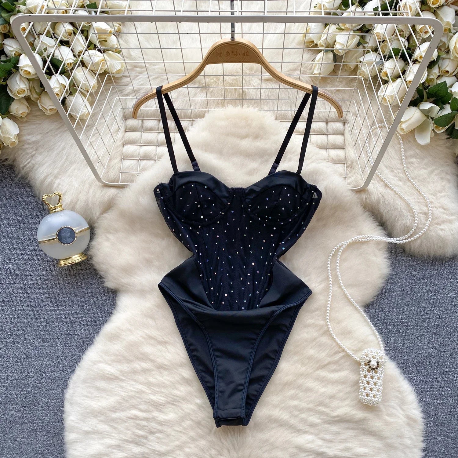 Dam Bodysuit Elegant Polyester och Bomull 7