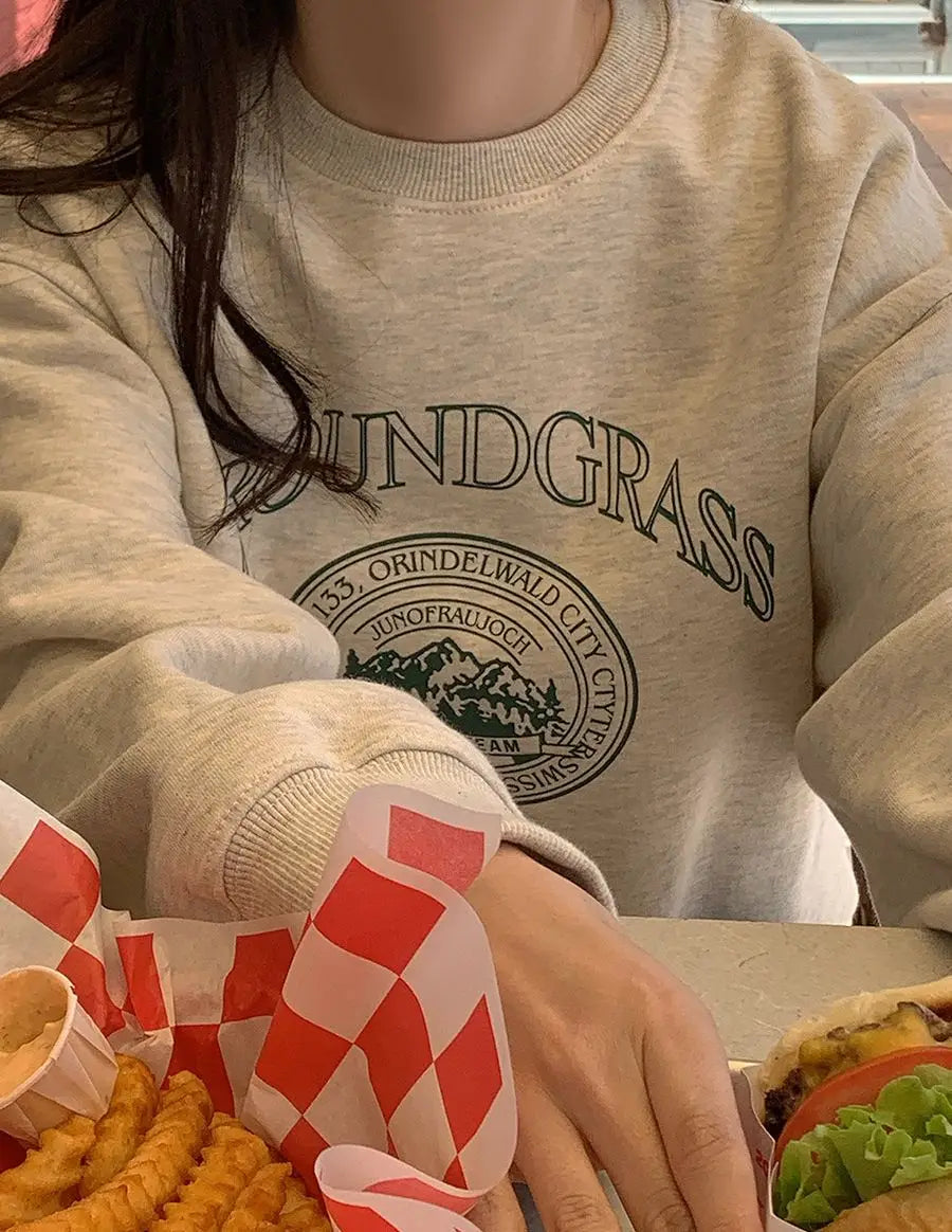 Dam Tröja Vintage Stil Mjuk Material-3