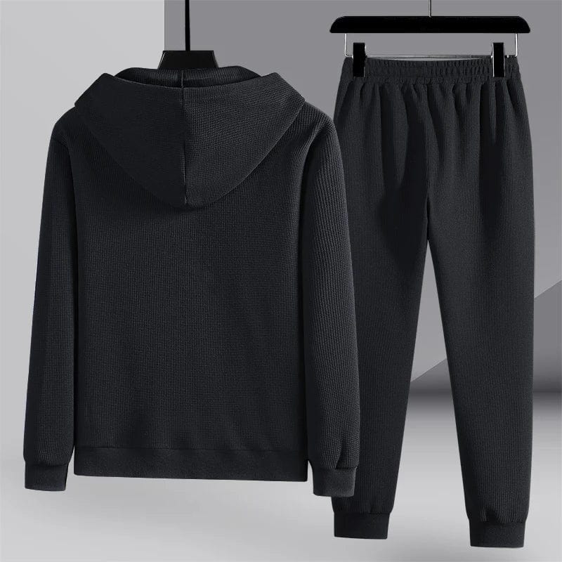 Kvinnor Loungewear Set Avslappnad Våffelstickad Design Mjuk Blandningstyg-2