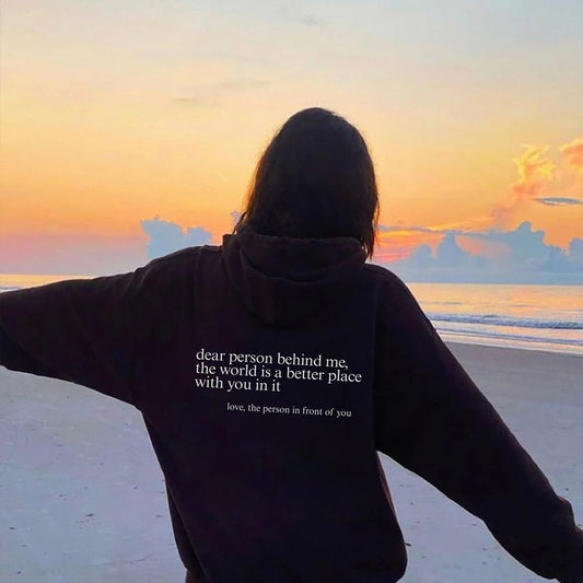 Unisex Hoodie Med Budskap För Att Sprida Kärlek, 80% Bomull 20% Polyester 1