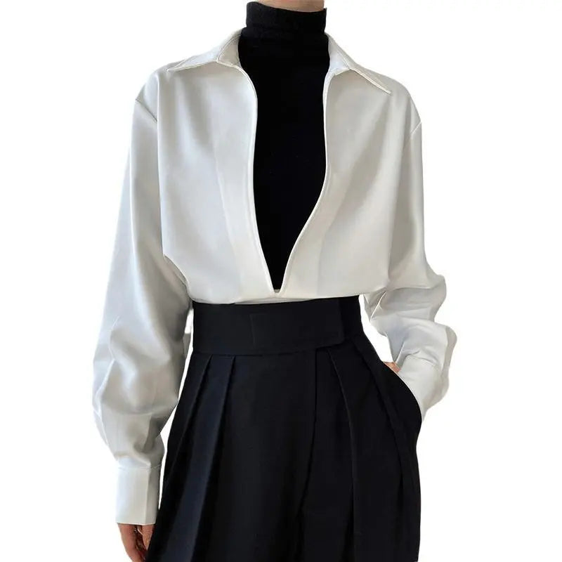 Variant image for Dam Blus Monokrom Lätt Polyester Regelbunden Passform-12