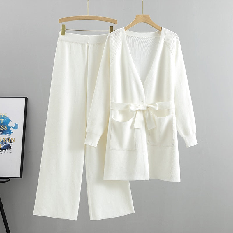 Variant image for Dam Byxor Med Resår I Midjan Snygga Vid Ben Nylon-31