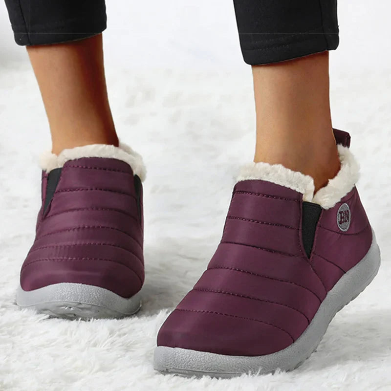 Fodrade Vinterstövlar Dam Syntetisk Päls Robust Sula-2
