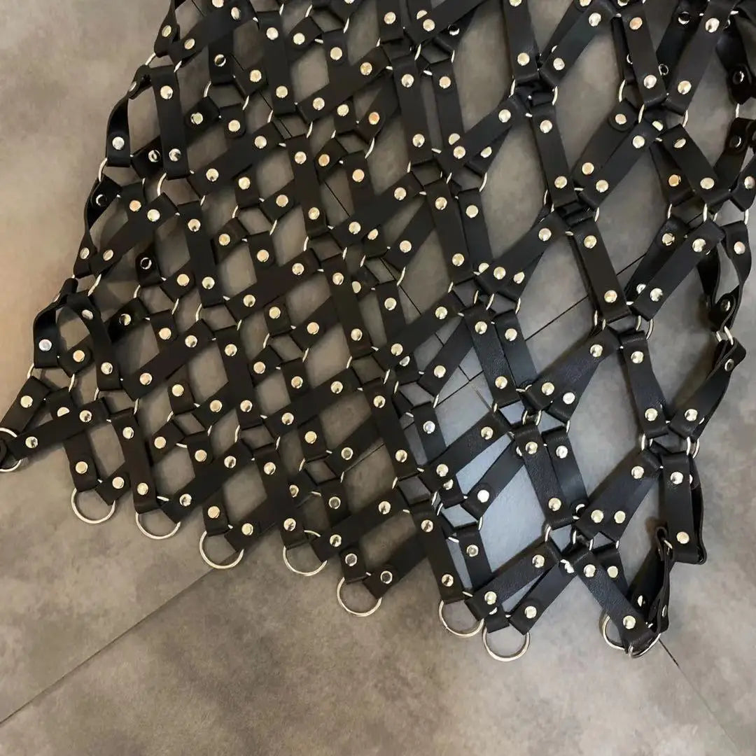 Kjol Dam Klubbkjol Syntetiskt Läder Medium Stretch Ovanför Knäet-3