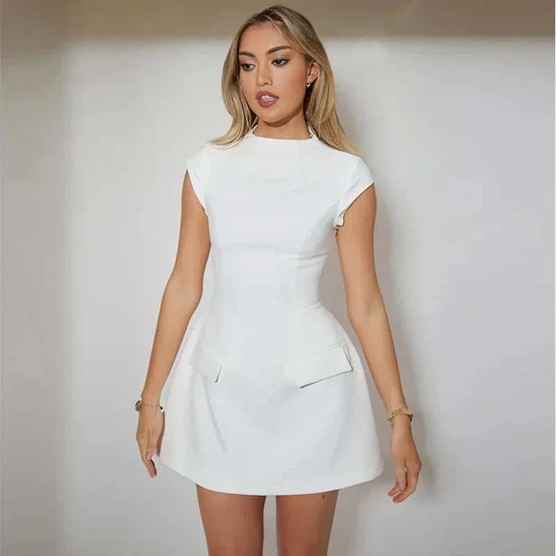 Variant image for Dam Klänning Mini Figurformad Polyester för Fina Dam Klänningar-57