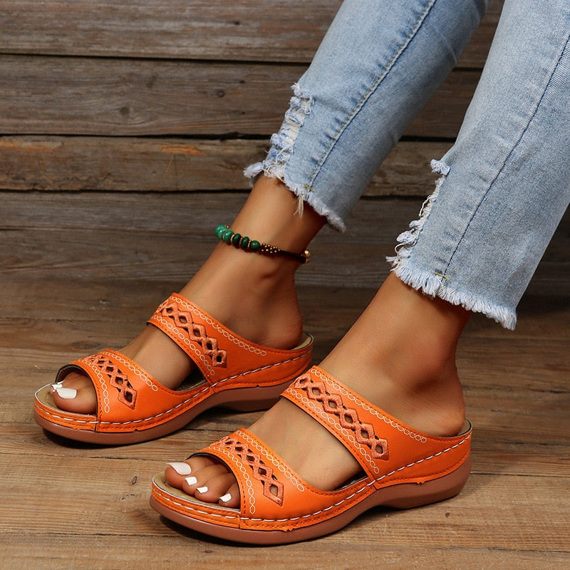 Herr Sandaler Ortopedisk Design Tre Bågar Syntetmaterial 13