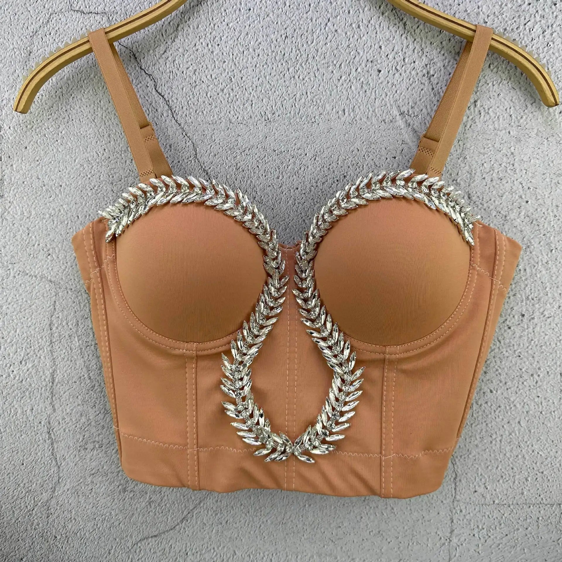 Variant image for Dam Bustier Monokrom Pärldekoration Polyester-25