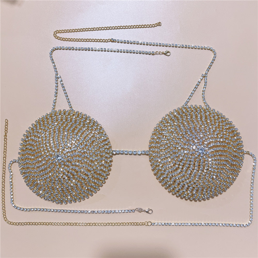 Kvinnors Kroppssmycken Geometrisk Koppar med Rhinestones-4
