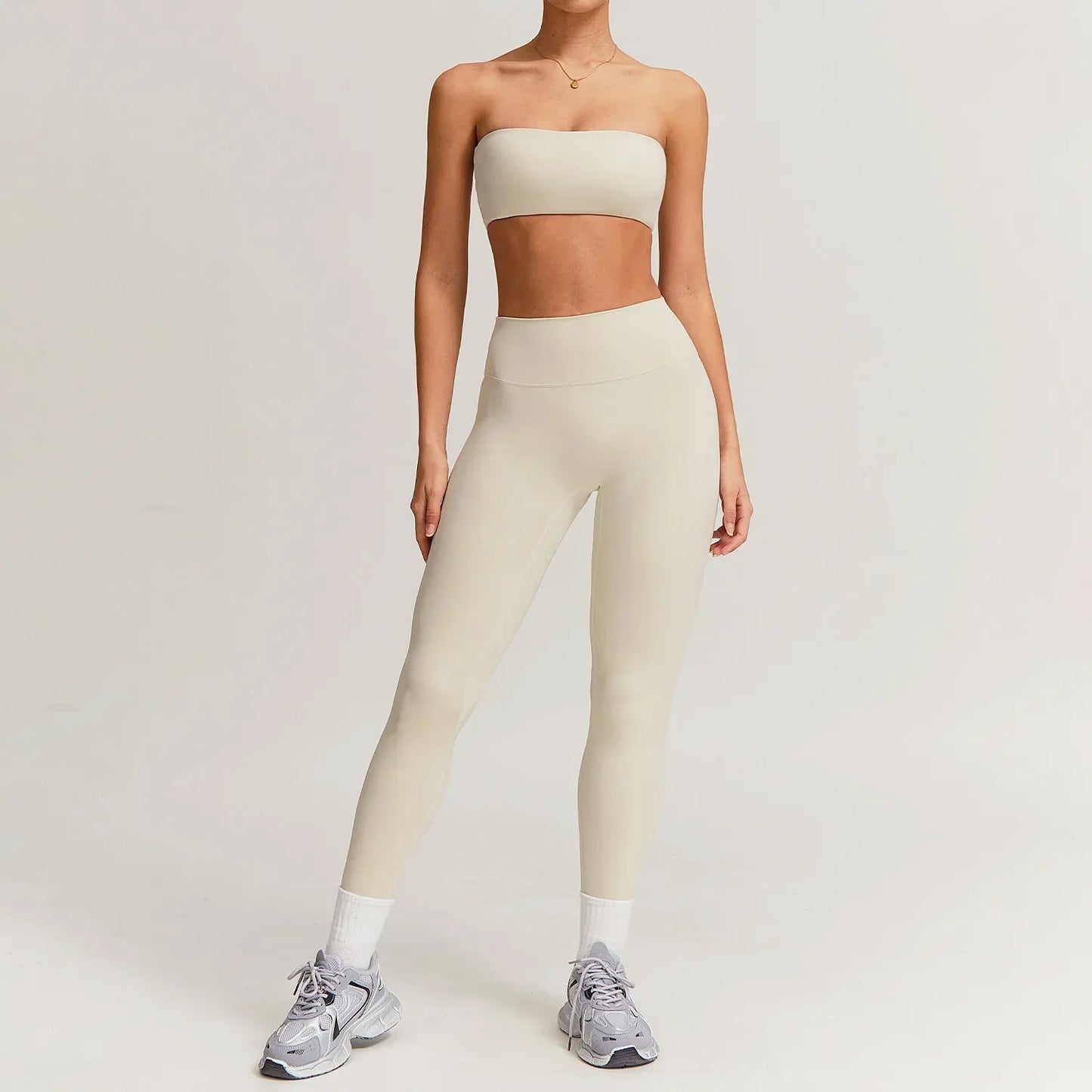 Variant image for Damleggings Set Ärmlös Nylon för Träning och Vardagsbruk-17