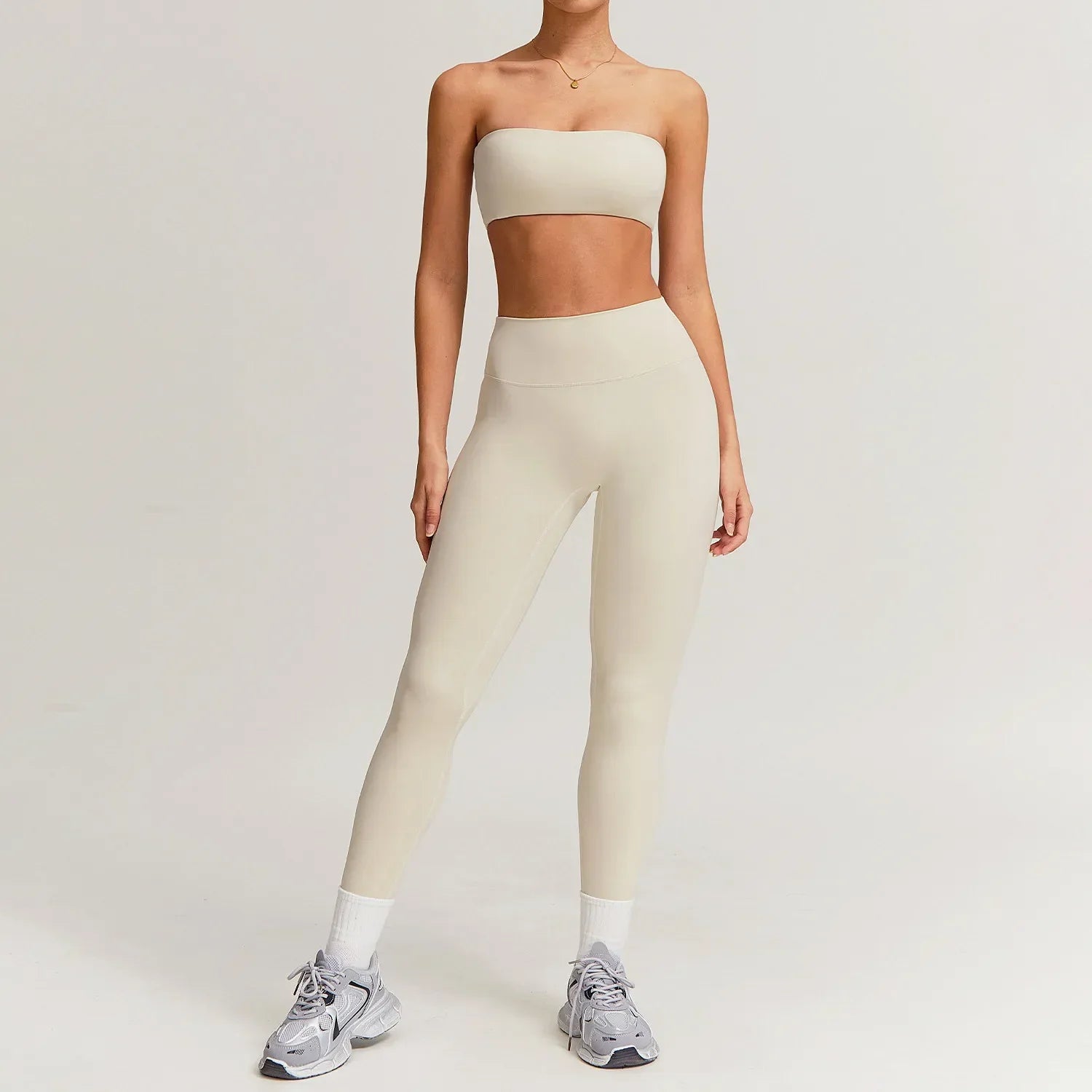 Variant image for Damleggings Set Ärmlös Nylon för Träning och Vardagsbruk-17
