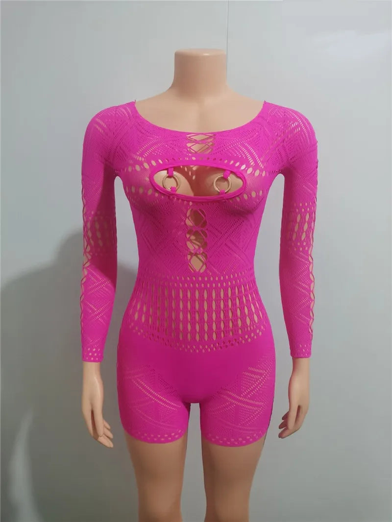 Variant image for Dam Jumpsuit Spetsbroderi Elastisk Polyester-4