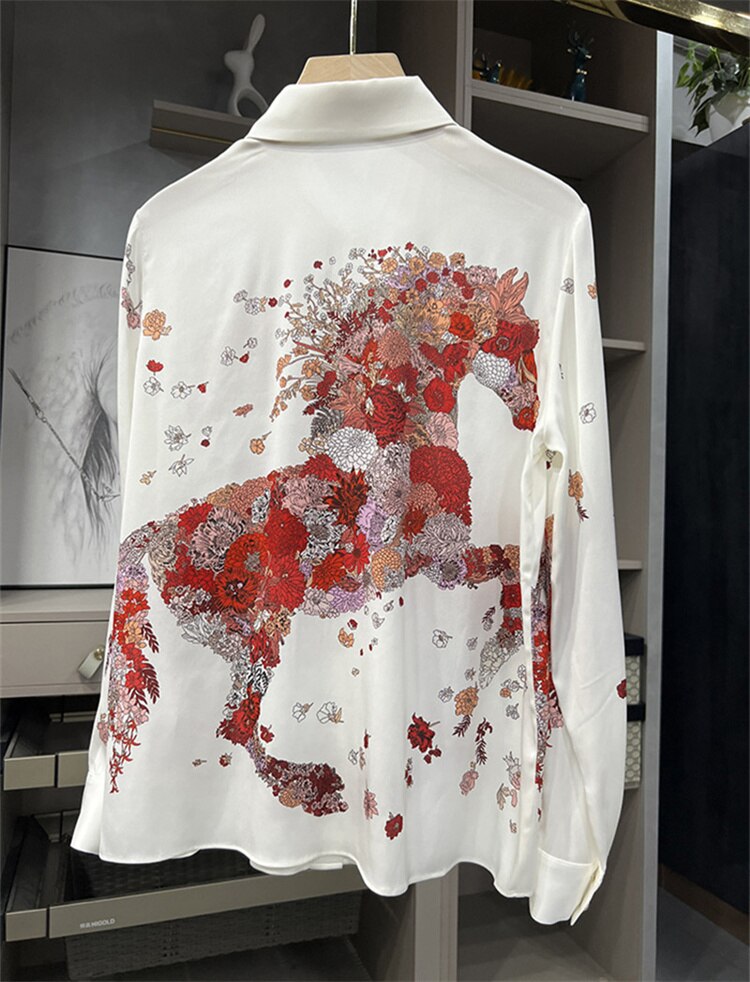 Herrskjorta Modern Tryckdesign Polyester Regular Fit-6