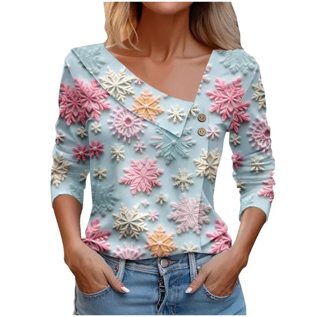 Variant image for Vit Dam Blus Lätt Luftig Polyester Avslappnad Passform-18
