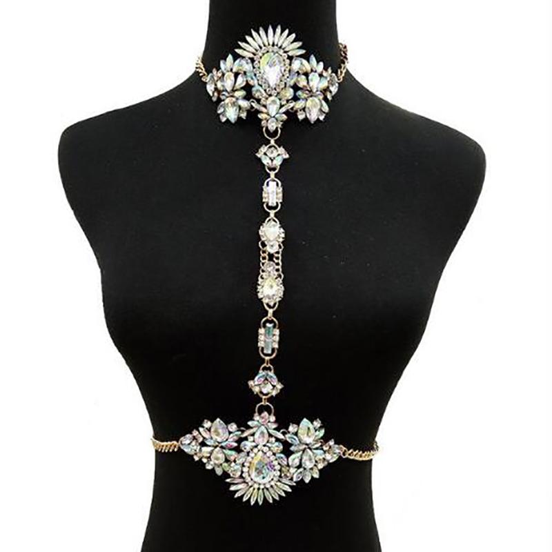 Kroppsmycken Geometrisk Design Zinklegation Strass-4