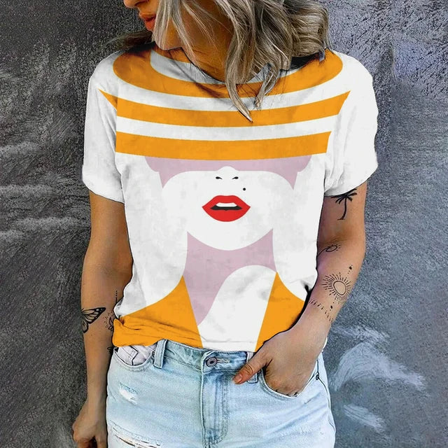 Dam Blus Andningsbar Polyester och Bomull-6
