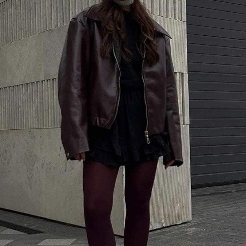 Damjacka Lång Ärmar Blixtlås Högkvalitativ Polyester-4