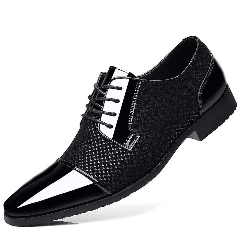 Mäns Oxfords Snörskor Veganläder-5