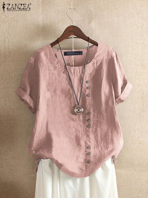 Variant image for Dam Skjorta Enkel Elegans 100% Bomull-12