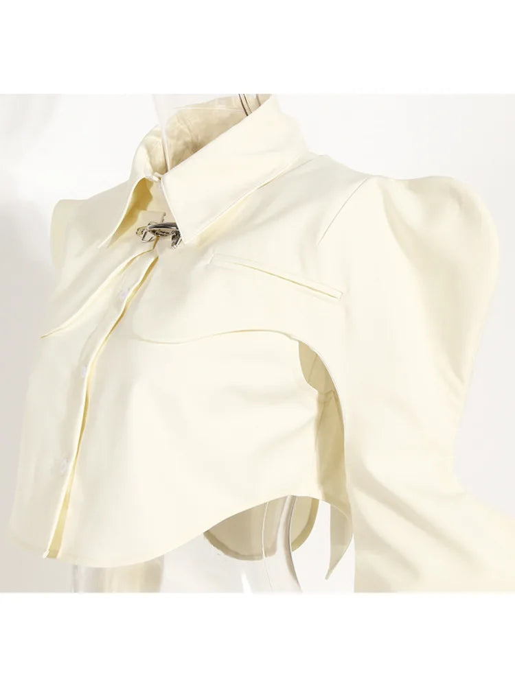 Dam Blus Kort Ärmar Bomull Polyester Elegant Casual-5