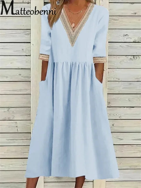 Variant image for Fina Dam Klänningar Elegant Design Polyester för Fest och Vardag-16