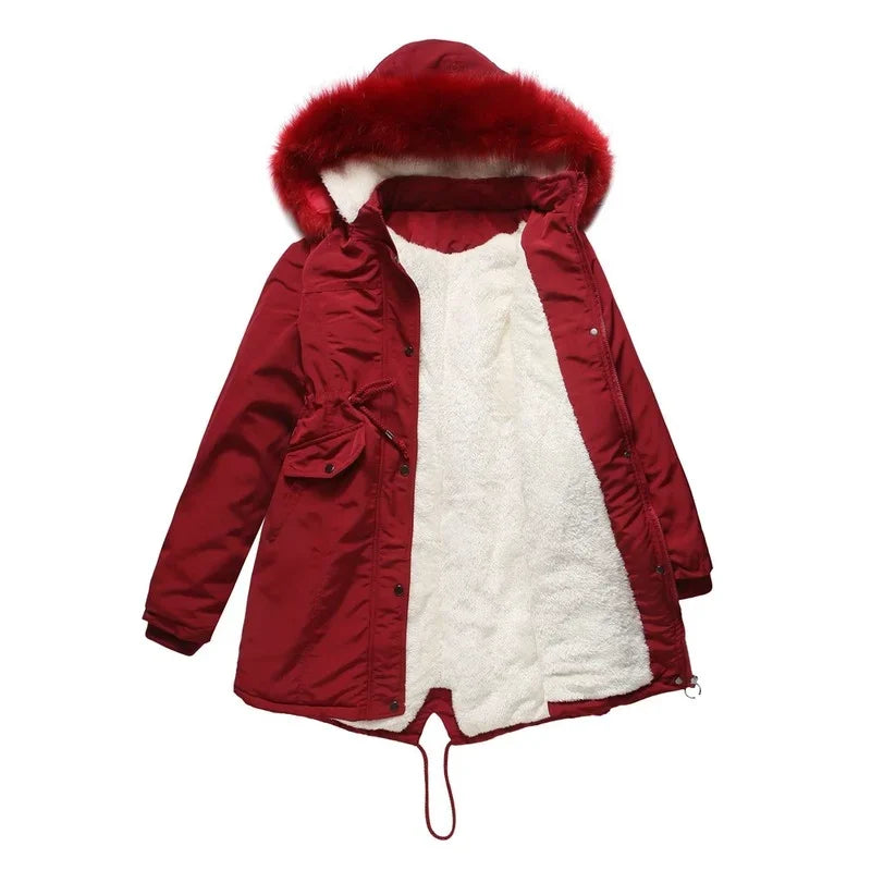 Herrjacka med Avtagbar Huva Polyester för Vinter och Fritid 4