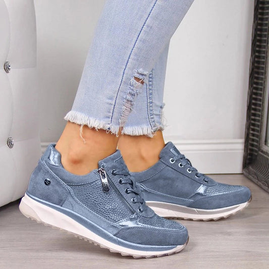 Dam Sneakers Ortopediska LĂ€tta Andningsbara Skor-4