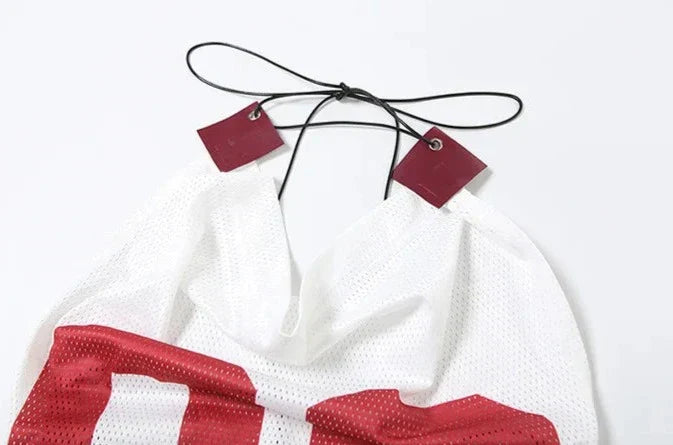 Dam Crop Top Trendig Vävt Polyester Spandex-5