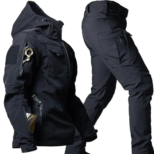 Herr Vattentät Termisk Kostym med Flera Fickor Polyester 1