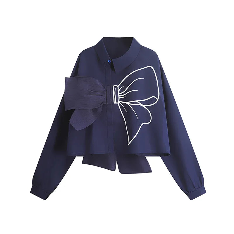 Variant image for Vit Blus Dam med Volangärmar i Polyester-1