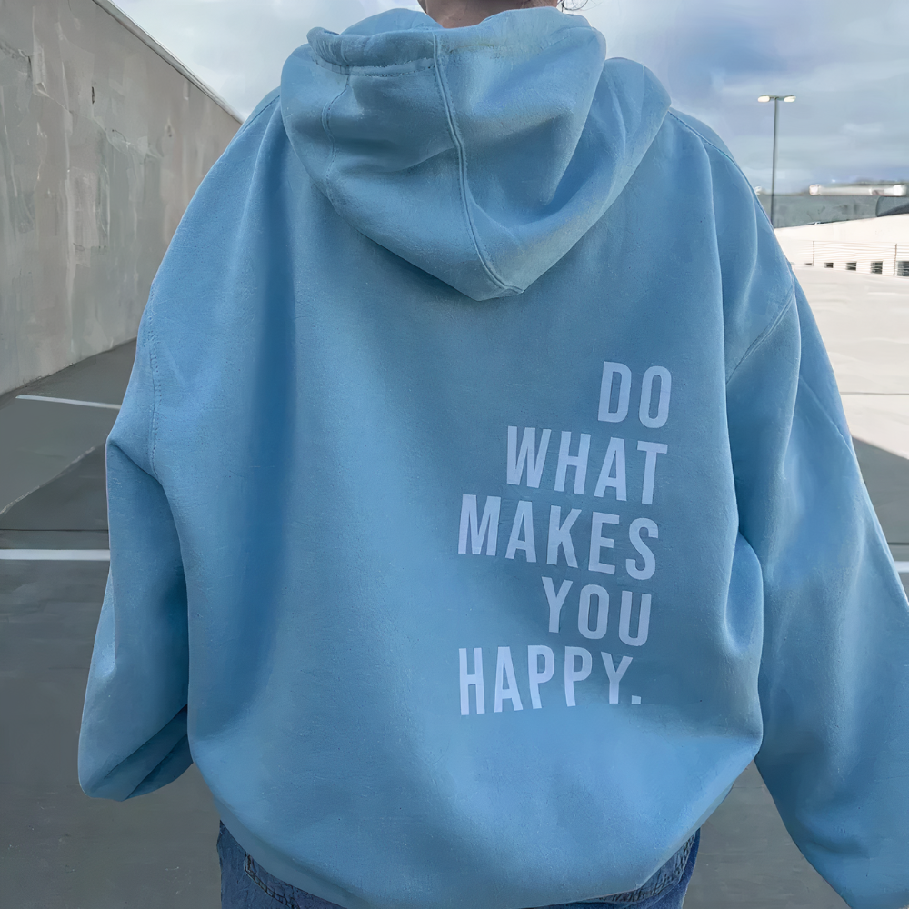 Damen Hoodie in Pastellrosa mit Motivdruck – Bequemer Kapuzenpullover aus Baumwollmischung für Sport und Alltag 2