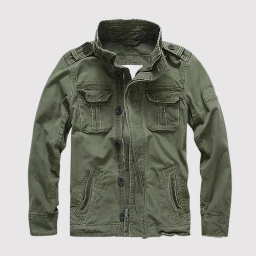 Herrjacka Retro med Flera Fickor Andningsbart Material-1