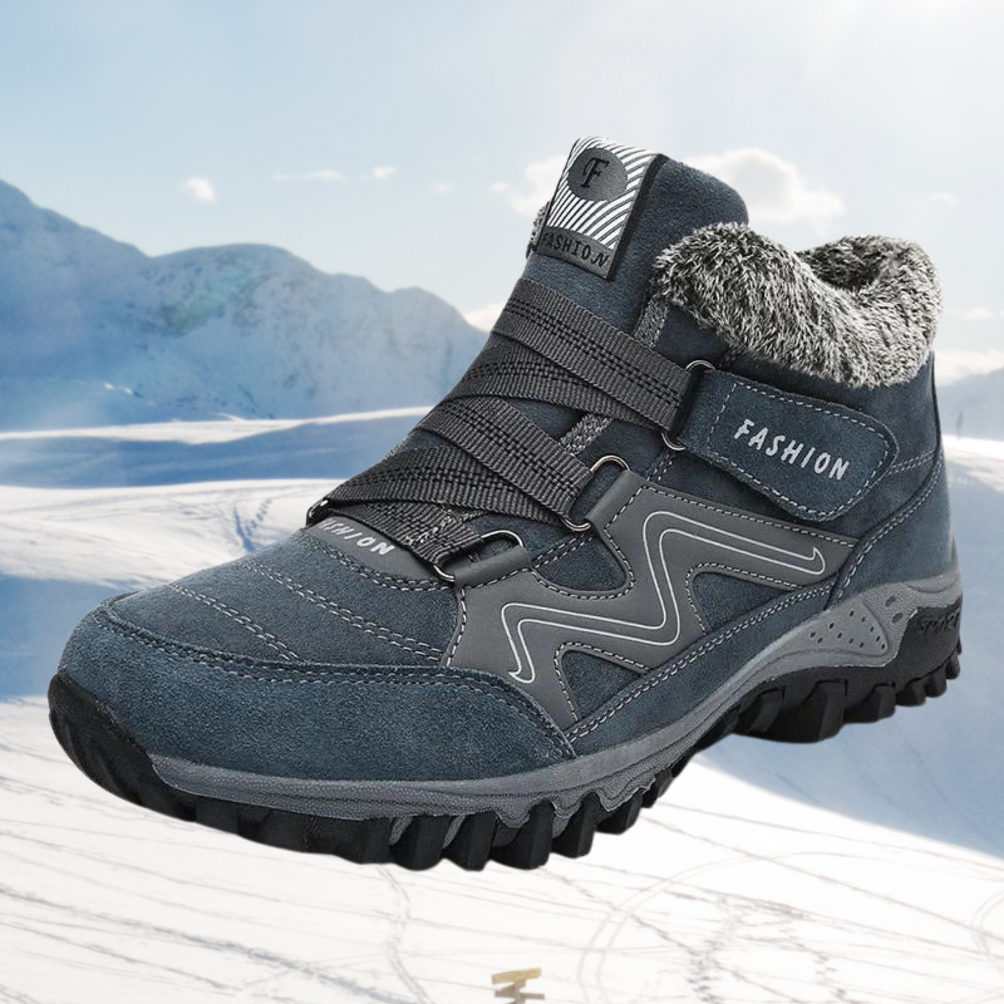 Variant image for Vinterstövlar Dam Fodrade Konstpäls med Gummisulor-9