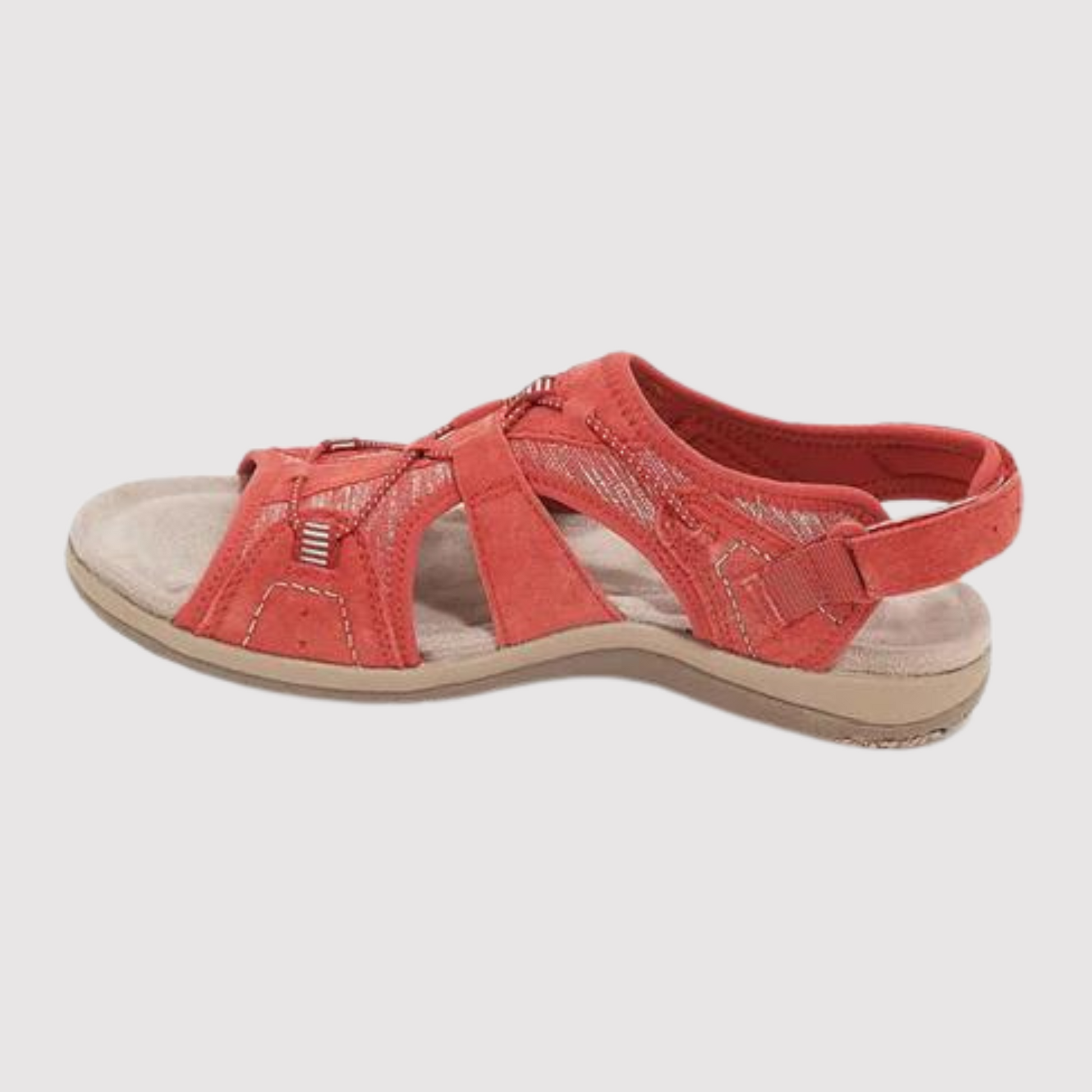 Ortopediska Sandaler Dam Justerbar Design Syntetisk Läder-5