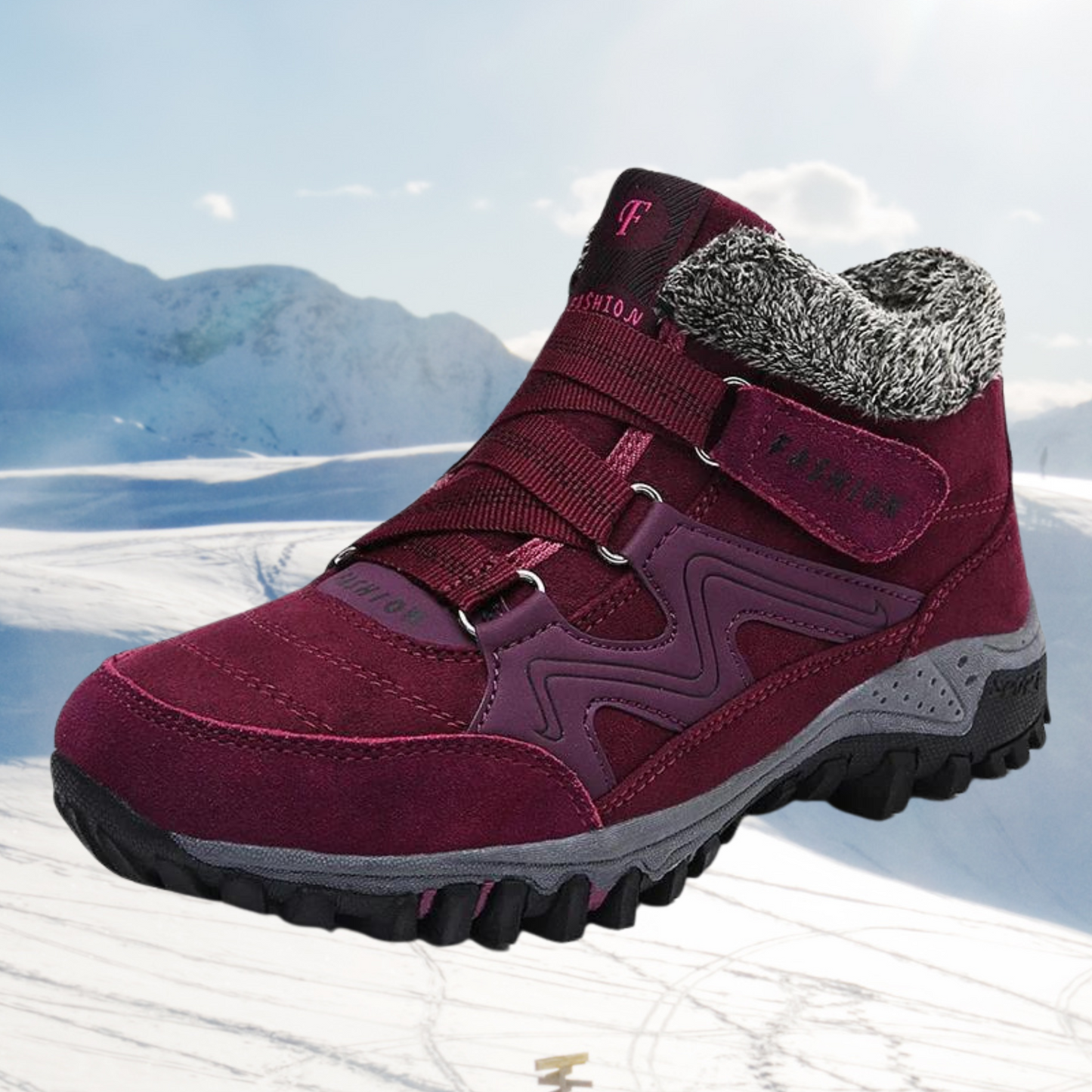 Variant image for Vinterstövlar Dam Fodrade Konstpäls med Gummisulor-36