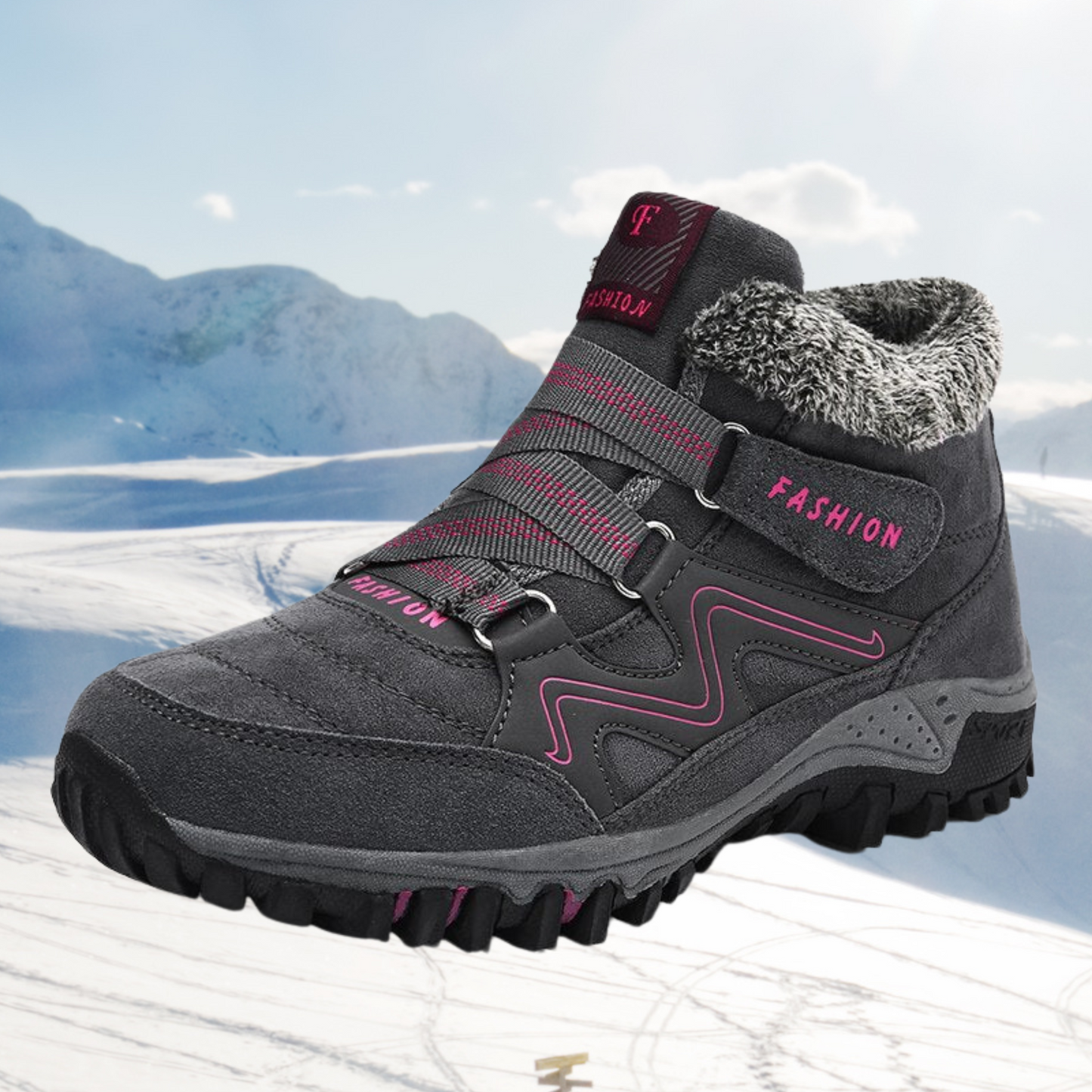 Variant image for Vinterstövlar Dam Fodrade Syntetisk Päls Elegant Design-1