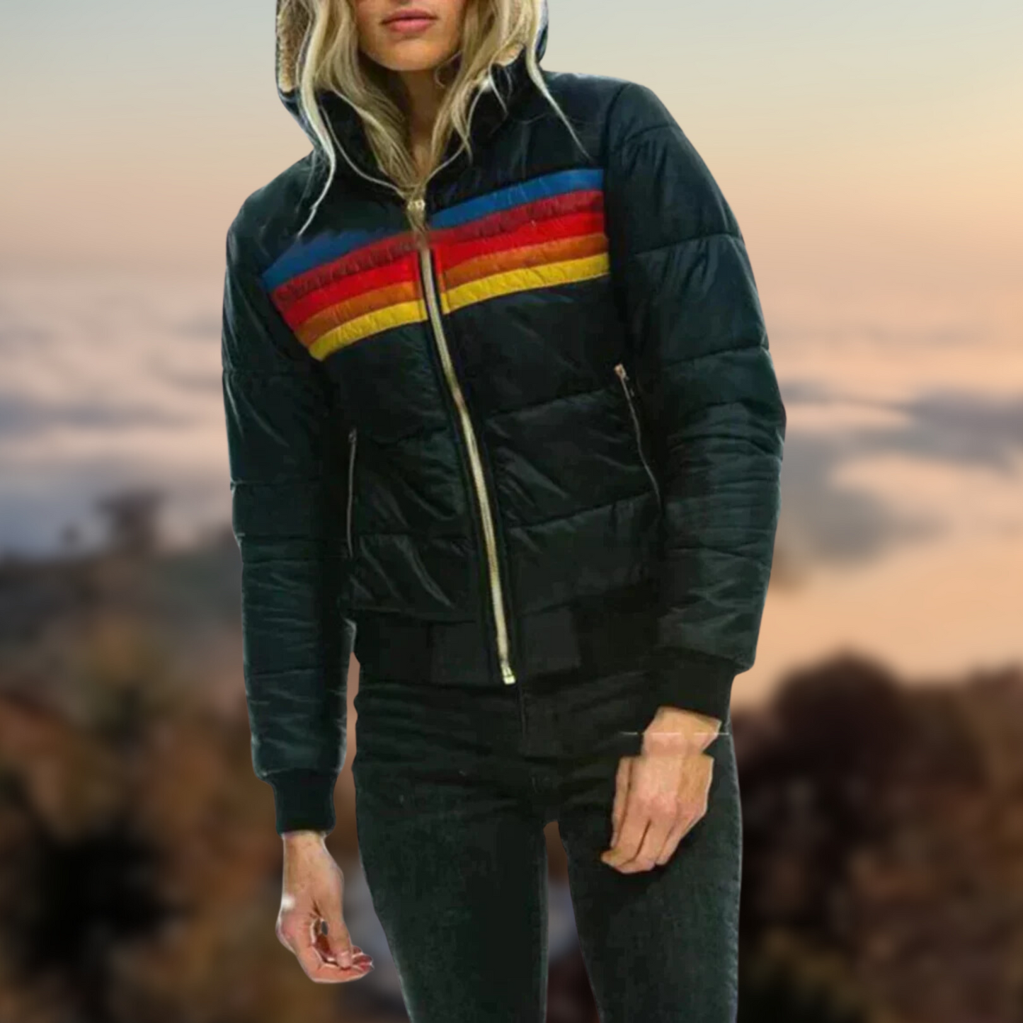 Variant image for Damjacka Plysal Modern Avslappnad Design-15