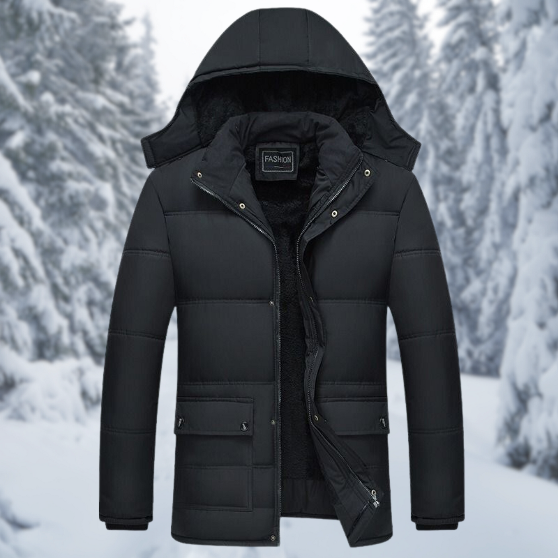 Herrjacka Vinter Modern Design Värmande Polyester 1