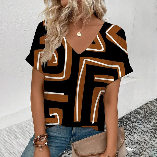 Dam Kort Klänning Elegant Linne För Fest och Sommar-3